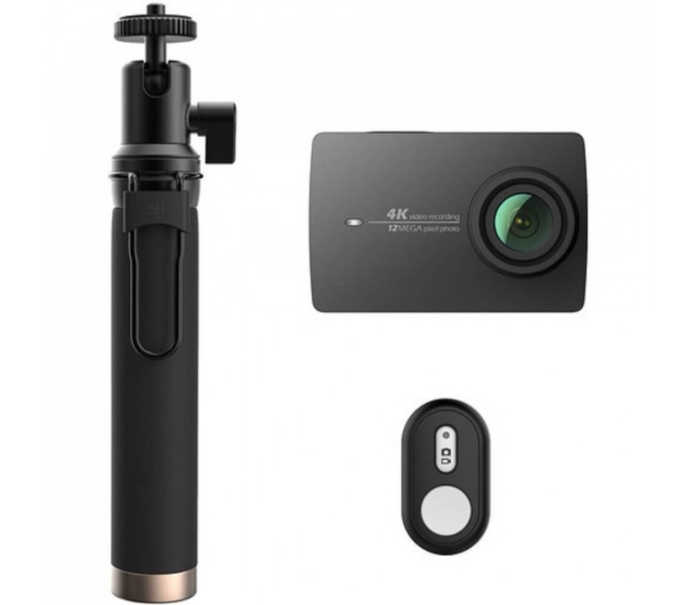 Cámara Cámara YI 4K Action Bluetooth Selfie stick kit Negro