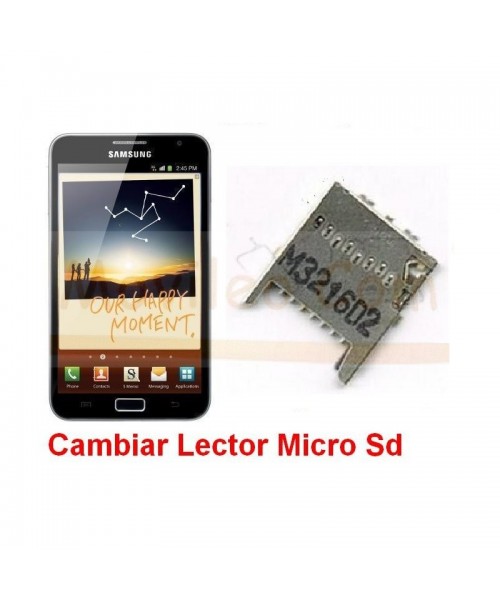 Reparar Lector Tarjeta de Memoria Samsung Galaxy Note, N7000 - Imagen 1