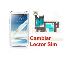 Reparar Lector Tarjeta Sim Samsung Galaxy Note 2, N7100 - Imagen 1