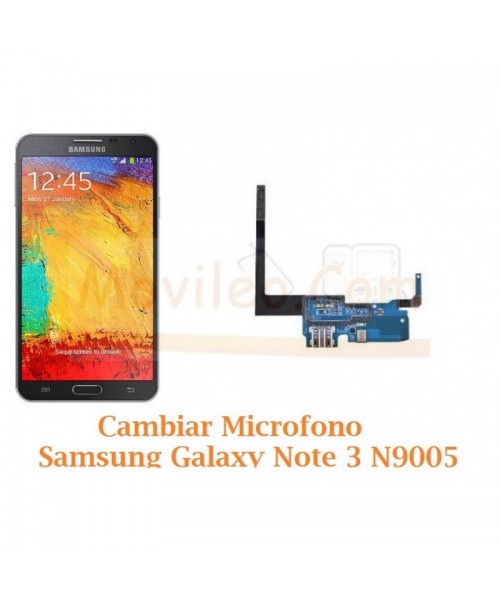 Cambiar Microfono Samsung Galaxy Note 3 N9005 - Imagen 1