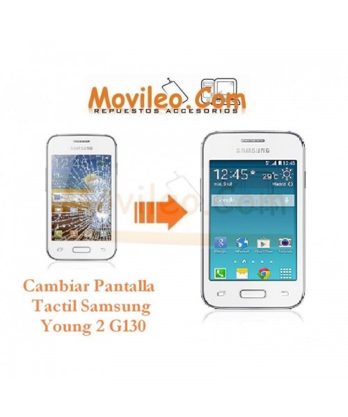 Cambiar Pantalla Tactil Samsung Galaxy Young 2 G130 - Imagen 1