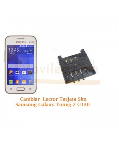 Cambiar Lector Tarjeta Sim Samsung Galaxy Young 2 G130 - Imagen 1