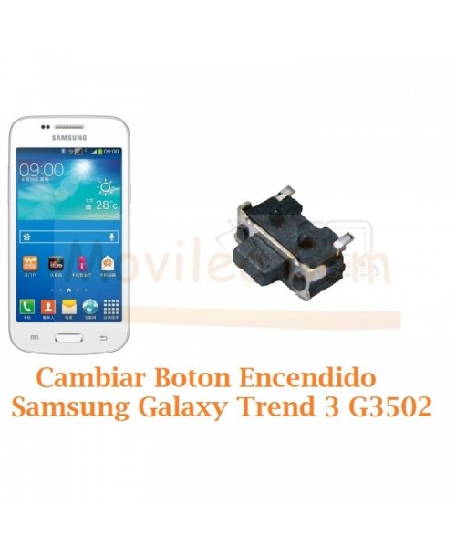 Cambiar Boton Encendido Samsung Galaxy Trend 3 G3502 - Imagen 1