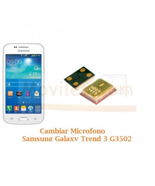 Cambiar Microfono Samsung Galaxy Trend 3 G3502 - Imagen 1
