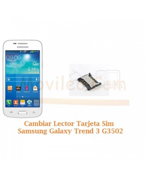 Cambiar Lector Tarjeta Sim Samsung Galaxy Trend 3 G3502 - Imagen 1