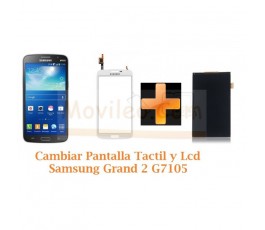 Cambiar Pantalla Tactil + Lcd Samsung Galaxy Grand 2 G7105 - Imagen 1