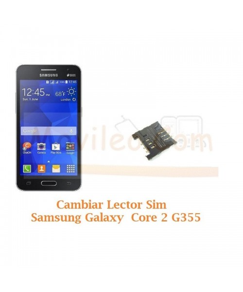 Cambiar Lector Sim Samsung Galaxy Core 2 G355 - Imagen 1