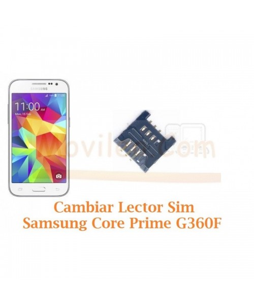 Cambiar Lector Tarjeta Sim Samsung Galaxy Core Prime G360F - Imagen 1