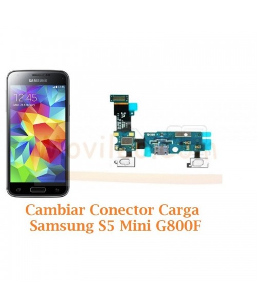 Cambiar Conector Carga Samsung Galaxy S5 Mini G800F - Imagen 1