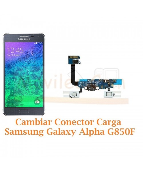 Cambiar Conector Carga Samsung Galaxy Alpha G850F - Imagen 1