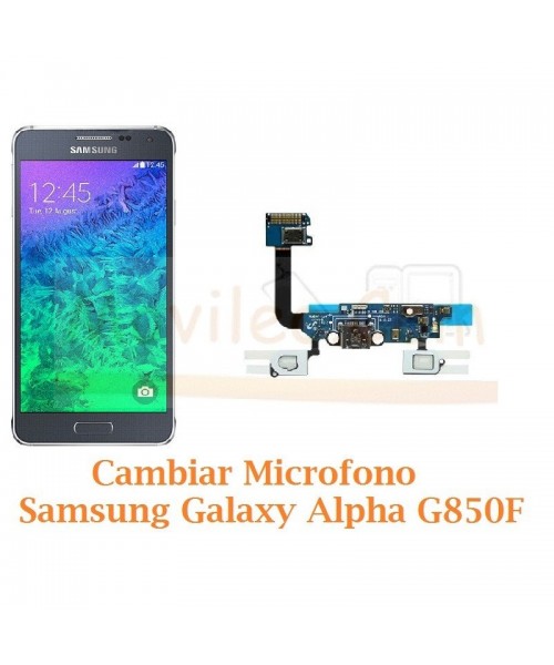 Cambiar Microfono Samsung Galaxy Alpha G850F - Imagen 1