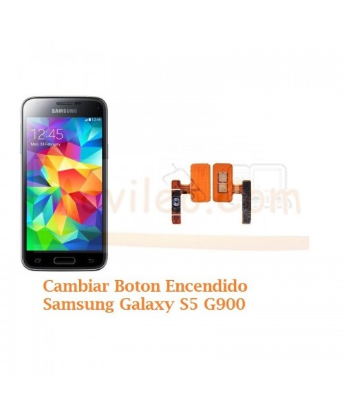 Cambiar Boton Encendido Samsung Galaxy S5 G900F - Imagen 1