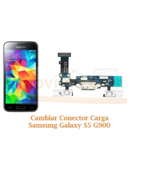 Cambiar Conector Carga Samsung Galaxy S5 G900F - Imagen 1