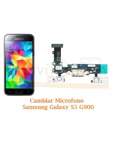Cambiar Microfono Samsung Galaxy S5 G900F - Imagen 1