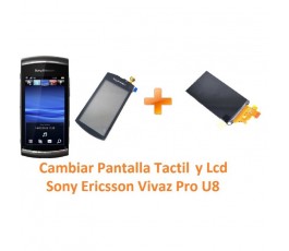 Cambiar Pantalla Táctil y Lcd Sony Ericsson Vivaz Pro U8 U8i - Imagen 1