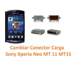 Cambiar Conector Carga Sony Xperia Neo MT11 MT15 - Imagen 1