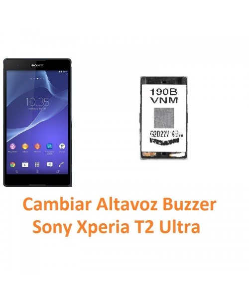 Cambiar Altavoz Buzzer Sony Xperia T2 Ultra XM50h D5303 D5306 D5322 - Imagen 1