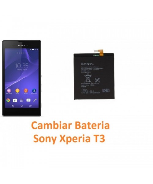 Cambiar Batería Sony Xperia T3 M50W D5102 D5103 D5106 - Imagen 1