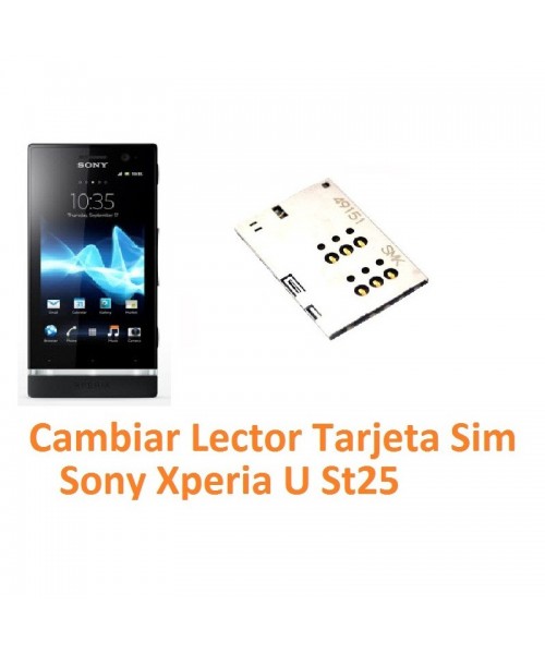 Cambiar Lector Tarjeta Sim Sony Xperia U St25 - Imagen 1