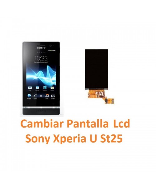 Cambiar Pantalla Lcd Display Sony Xperia U St25 - Imagen 1