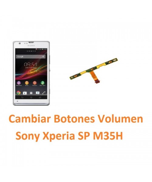 Cambiar Botones Volumen Sony Xperia SP M35H C5302 C5303 C5306 - Imagen 1