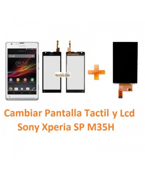 Cambiar Pantalla Táctil y Lcd Sony Xperia SP M35H C5302 C5303 C5306 - Imagen 1