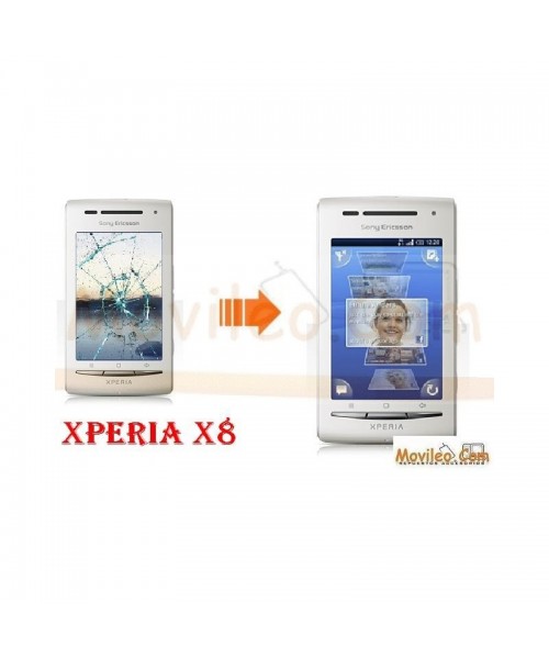 Cambiar la pantalla tactil (cristal) de Sony Ericsson X8 E15I - Imagen 1