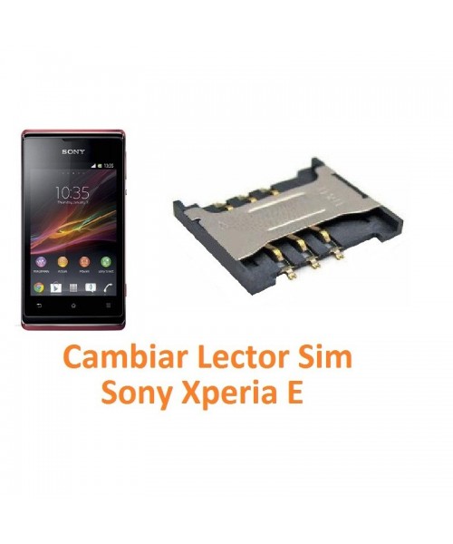 Cambiar Lector Tarjeta Sim Sony Xperia E C1504 C1505 - Imagen 1