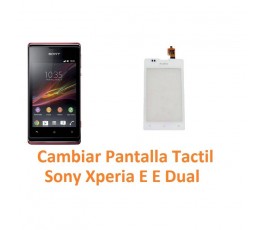 Cambiar Pantalla Táctil Sony Xperia E C1504 C1505 E Dual C1604 C1605 - Imagen 1