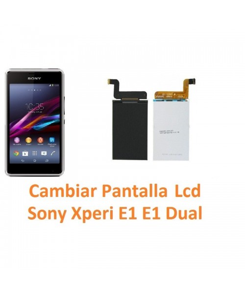 Cambiar Pantalla Lcd Sony Xperia E1 E1 Dual D2004 D2005 D2104 D2105 - Imagen 1