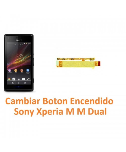 Cambiar Botón Encendido Sony Xperia M M Dual C1904 C1905 C2004 C2005 - Imagen 1