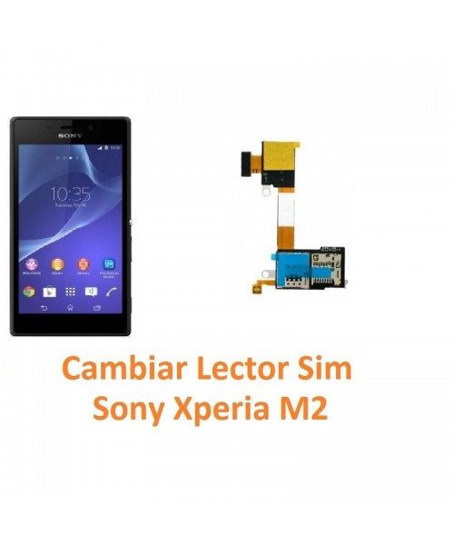 Cambiar Lector Tarjeta Sim Sony Xperia M2 M2 Aqua - Imagen 1