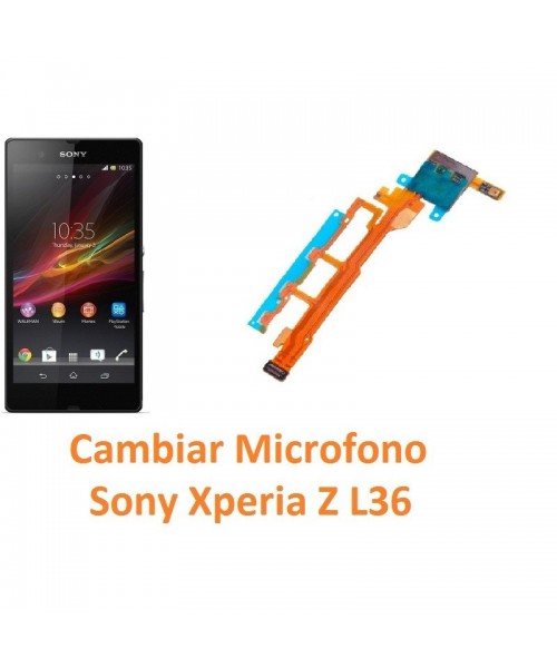 Cambiar Micrófono Sony Xperia Z L36H C6602 C6603 - Imagen 1