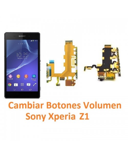 Cambiar Botones Volumen Sony Xperia Z1 L39H L39T C6902 C6903 C6906 C6916 C694 - Imagen 1