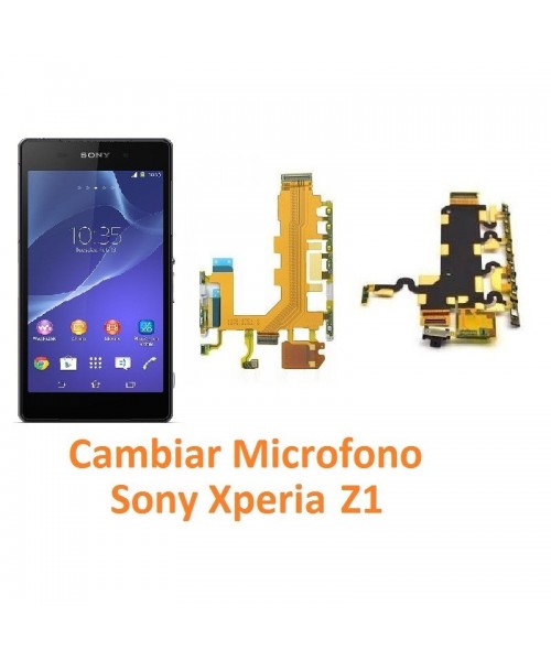 Cambiar Micrófono Sony Xperia Z1 L39H L39T C6902 C6903 C6906 C6916 C6943 - Imagen 1