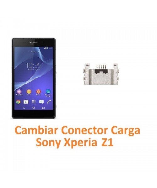 Cambiar Conector Carga Sony Xperia Z1 L39H L39T C6902 C6903 C6906 C6916 C6943 - Imagen 1