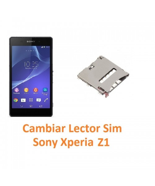 Cambiar Lector Tarjeta Sim Sony Xperia Z1 L39H L39T C6902 C6903 C6906 C6916 C6943 - Imagen 1