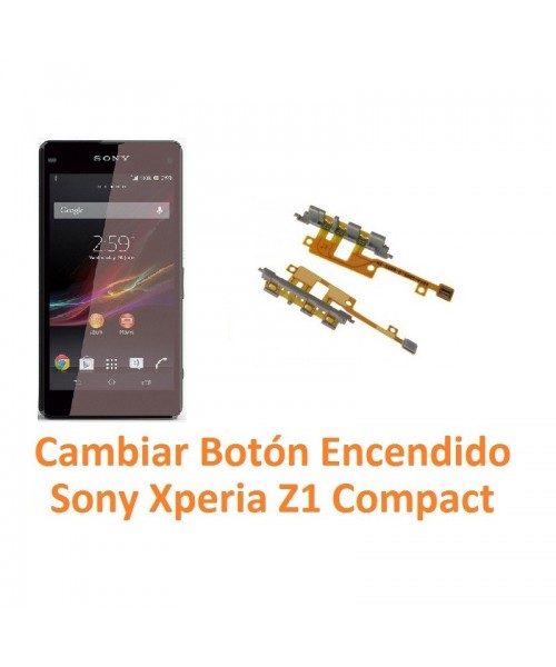 Cambiar Botón Encendido Sony Xperia Z1 Compact M51W D5503 Z1C - Imagen 1