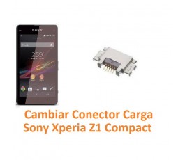 Cambiar Conector Carga Sony Xperia Z1 Compact M51W D5503 Z1C - Imagen 1