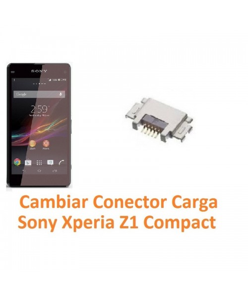 Cambiar Conector Carga Sony Xperia Z1 Compact M51W D5503 Z1C - Imagen 1