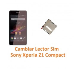 Cambiar Lector Tarjeta Sim Sony Xperia Z1 Compact M51W D5503 Z1C - Imagen 1