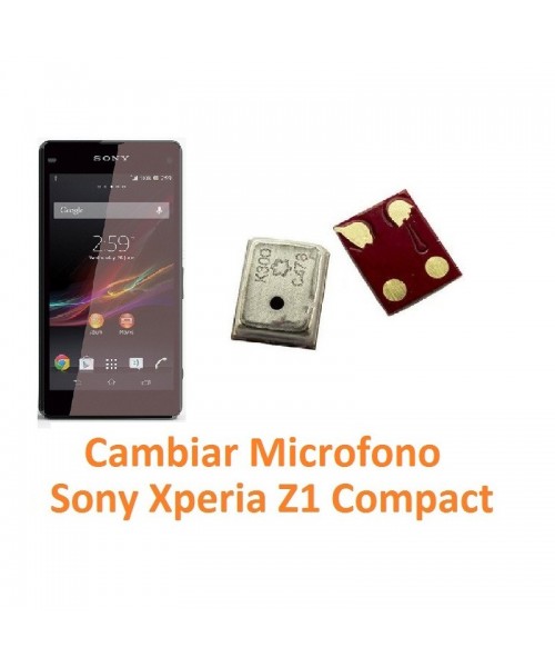 Cambiar Micrófono Sony Xperia Z1 Compact M51W D5503 Z1C - Imagen 1