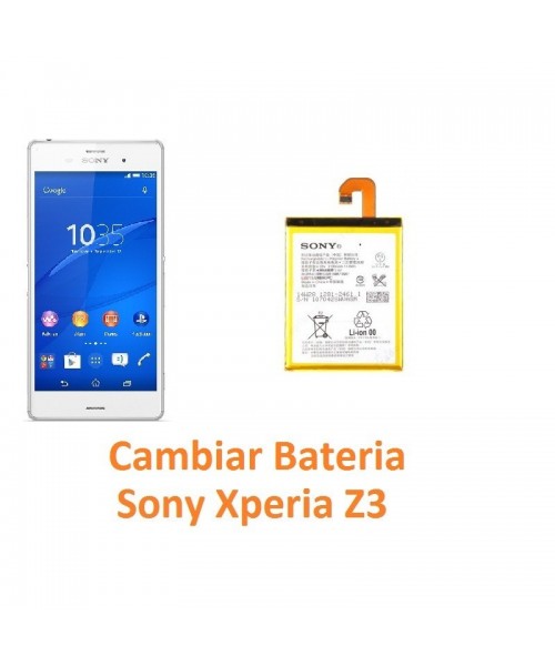 Cambiar Batería Sony Xperia Z3 L55T D6603 D6643 D6653 - Imagen 1