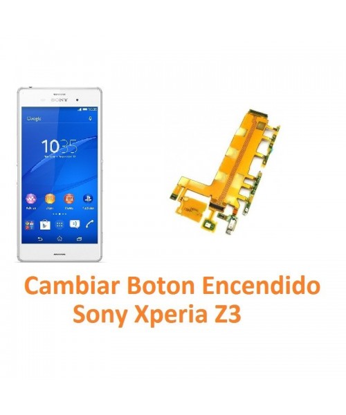 Cambiar Botón Encendido Sony Xperia Z3 L55T D6603 D6643 D6653 - Imagen 1