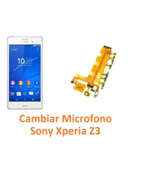 Cambiar Micrófono Sony Xperia Z3 L55T D6603 D6643 D6653 - Imagen 1