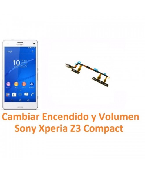 Cambiar Encendido y Volumen Sony Xperia Z3 Compact Z3C - Imagen 1