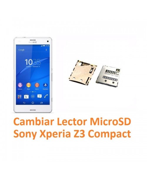 Cambiar Lector MicroSD Sony Xperia Z3 Compact Z3C - Imagen 1