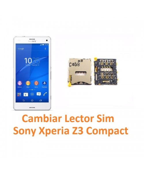 Cambiar Lector Sim Sony Xperia Z3 Compact Z3C - Imagen 1
