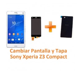 Cambiar Pantalla y Tapa Trasera Sony Xperia Z3 Compact Z3C - Imagen 1