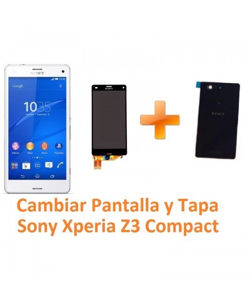Cambiar Pantalla y Tapa Trasera Sony Xperia Z3 Compact Z3C - Imagen 1